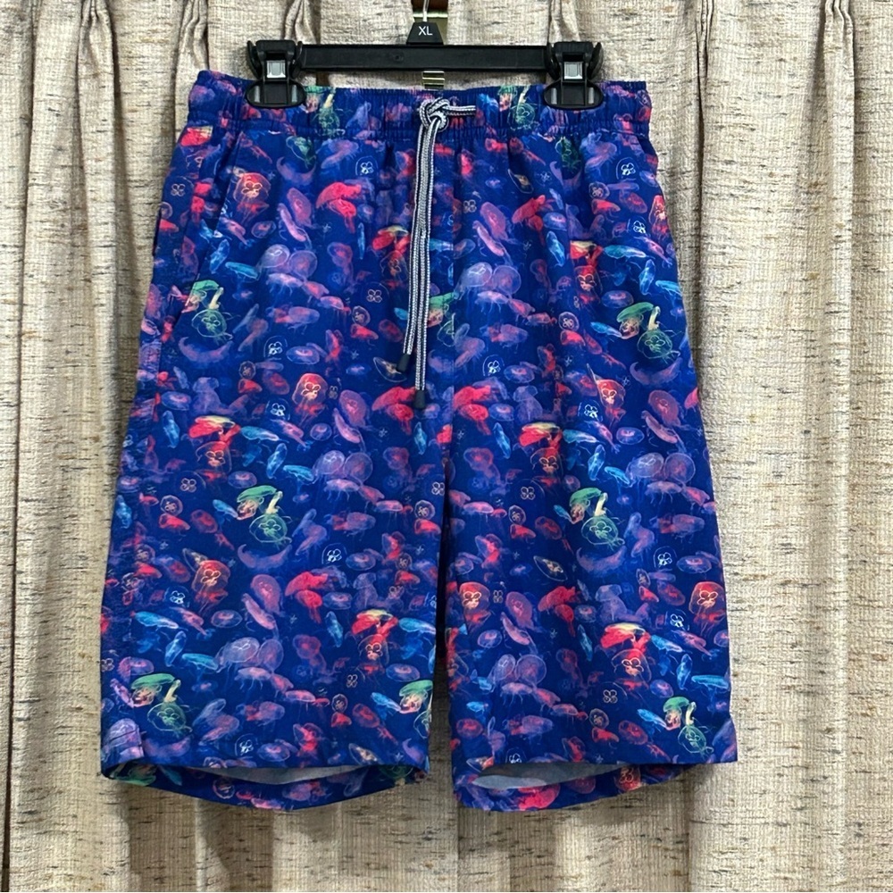 Peter Millar Seaside Atlantic Blue Moon Jellies Swim Trunks